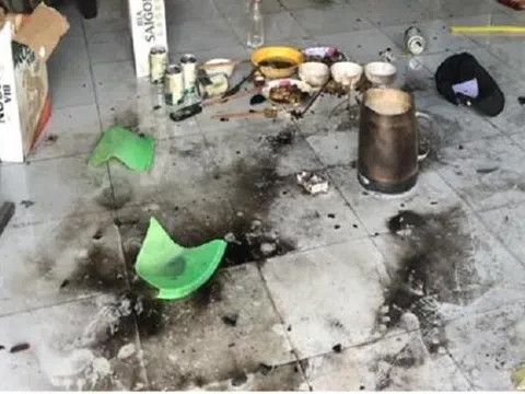 Đang nhậu bị đuổi về, gã đàn ông ném bom xăng đốt nhà bạn nhậu