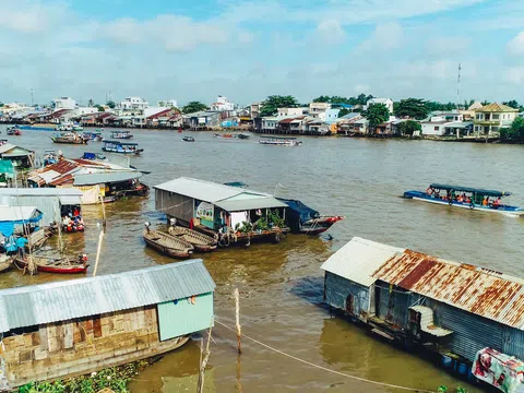 Một sớm trên chợ nổi Cái Răng