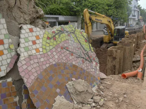 Một phần con đường gốm sứ bị phá bỏ... ký ức còn vẹn nguyên