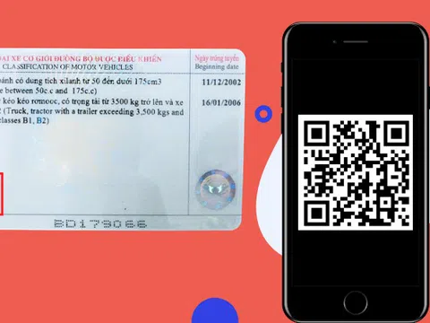 Chính thức bổ sung mã QR trên giấy phép lái xe