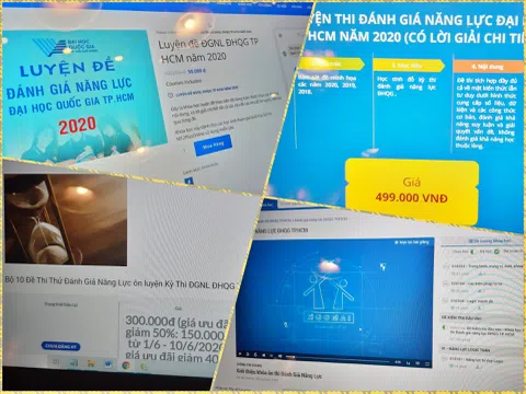 Bát nháo “chợ trời” luyện thi đánh giá năng lực đại học Quốc gia TP.HCM