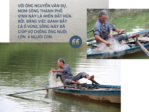 "Lênh đênh" dưới chân cầu Bến Thủy