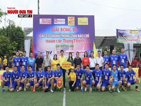 16 cơ quan thông tấn báo chí tranh tài tại Giải bóng đá cúp Trung Thành