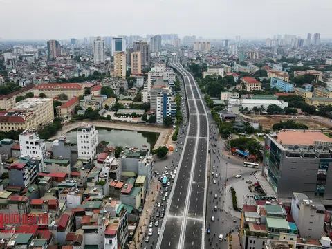 Diện mạo mới đường "cong mềm mại" tại Hà Nội trước ngày thông xe