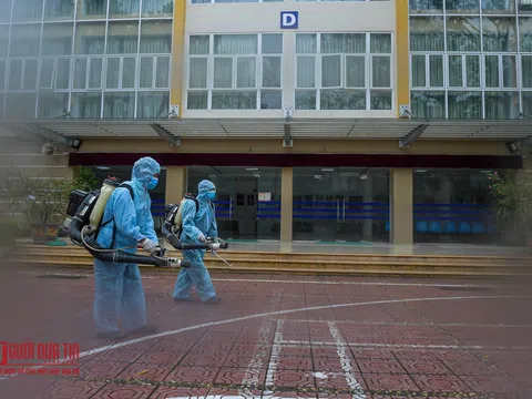 Hà Nội: Phun khử khuẩn các điểm thi phục vụ thi tốt nghiệp THPT 2020