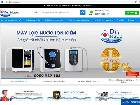 Doctor Nước - Trung tâm phân phối hàng đầu với hơn 100+ dòng máy lọc nước
