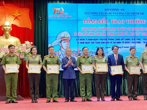 Vượt qua nhiều tác phẩm, Công an tỉnh Lào Cai đoạt giải B cuộc thi sáng tác tranh hội họa