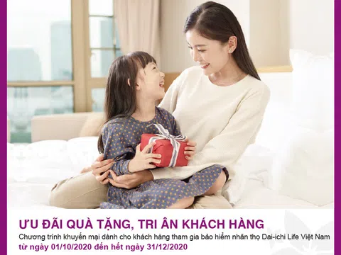 Ưu đãi quà tặng, BAC A BANK tri ân khách hàng tham gia bảo hiểm nhân thọ Dai-ichi Life Việt Nam