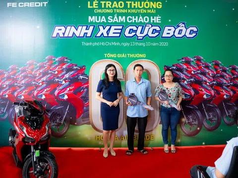 FE CREDIT tổ chức Lễ trao giải thưởng chương trình “Mua sắm chào hè, Rinh xe cực bốc” tại TPHCM