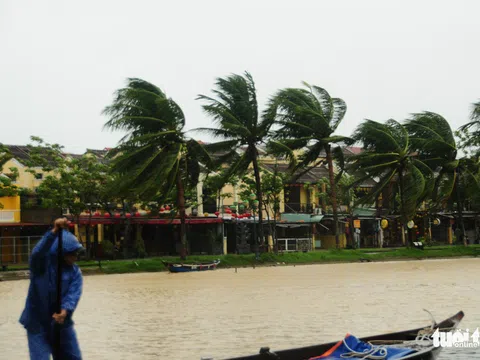 Nước biển tràn vào Cù Lao Chàm, phố cổ Hội An run rẩy trong bão