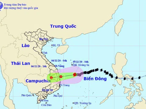 Diễn biến mới bão số 10-Goni: Đang giật cấp 10, sẽ gây mưa to ở miền Trung