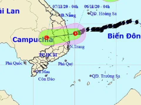 Áp thấp nhiệt đới đang trên vùng biển Quảng Ngãi – Phú Yên, đất liền mưa rất to