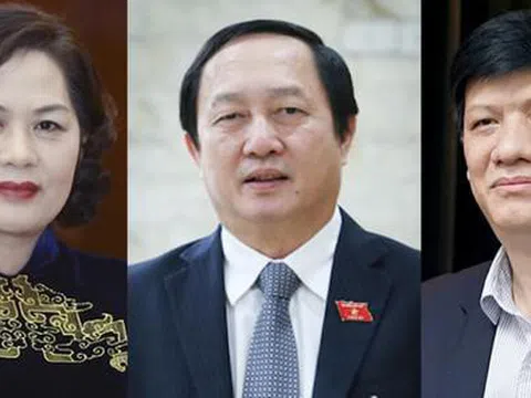 Phê chuẩn bổ nhiệm 2 Bộ trưởng và Thống đốc Ngân hàng Nhà nước