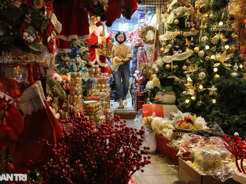 Không khí Noel sớm rộn ràng trên khắp nẻo phố phường Hà Nội