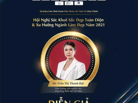 Á hậu Doanh nhân Trần Thị Thanh Hải - diễn giả tài năng tại Hội nghị sức khỏe sắc đẹp toàn diện và xu hướng ngành làm đẹp 2021