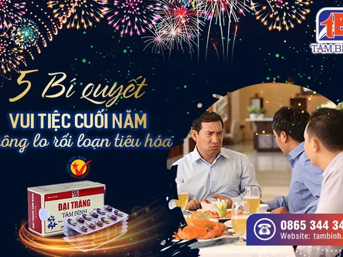 “Bỏ túi” 5 “tuyệt chiêu” phòng tránh rối loạn tiêu hóa dịp cuối năm