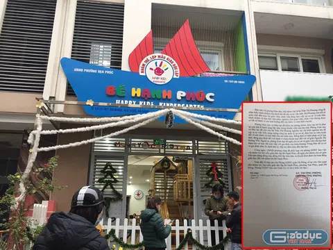 Đình chỉ hoạt động giáo dục đối với nhóm trẻ Bé Hạnh Phúc (Happy Kids)