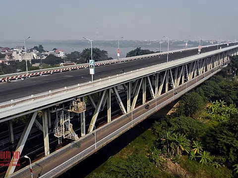 Hà Nội: Gấp rút hoàn thiện cầu Thăng Long trước ngày thông xe