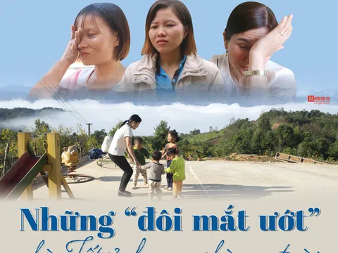 Những "đôi mắt ướt" chờ Tết ở lưng chừng trời