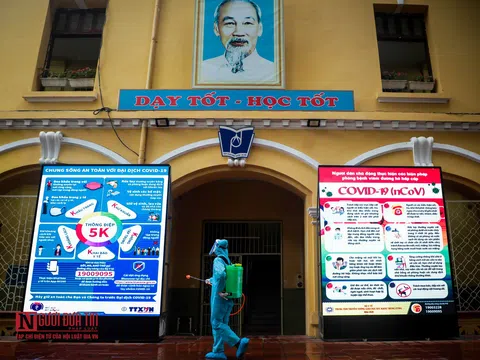 Hà Nội: Trường học phun khử khuẩn sẵn sàng đón học sinh