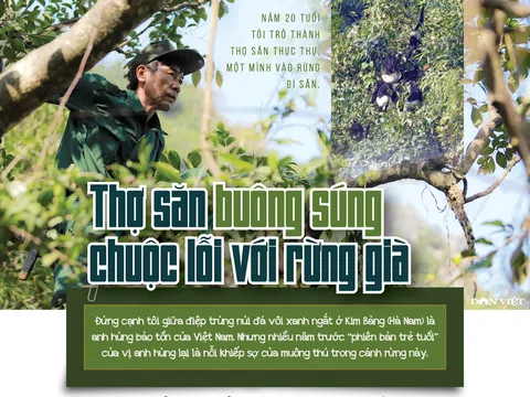 "Anh hùng bảo tồn" Lê Văn Hiên: Thợ săn buông súng, chuộc lỗi với rừng già
