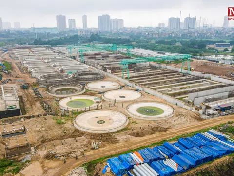 Toàn cảnh tiến độ dự án nhà máy xử lý nước thải 16 nghìn tỷ ở Hà Nội