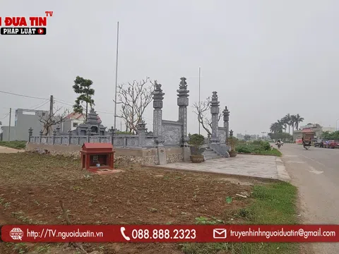 Hưng Yên: Lăng mộ giả cổ “cố thủ” trên hành lang an toàn giao thông