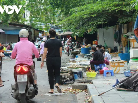 Mặc kệ lệnh cấm, chợ cóc, chợ tạm vẫn hoạt động bình thường