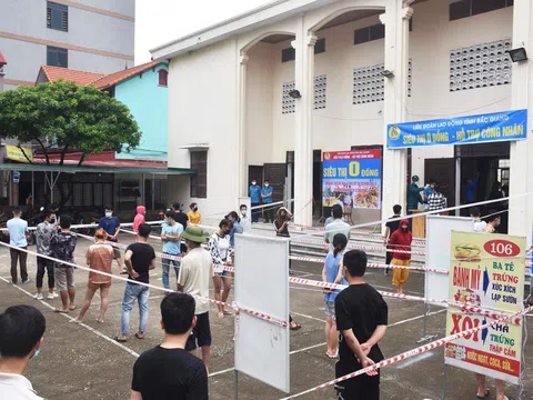 'Siêu thị 0 đồng' trong tâm dịch Bắc Giang