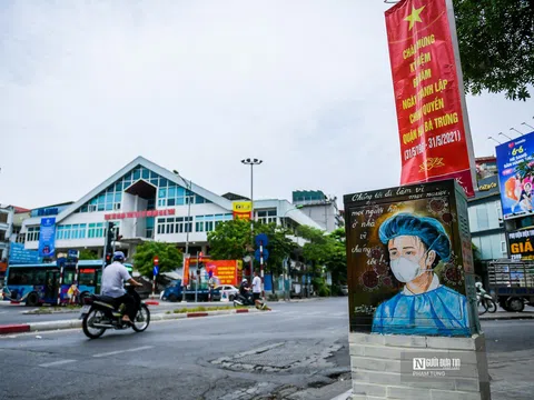 Hà Nội: Bốt điện thành tác phẩm tôn vinh “chiến sĩ áo trắng”