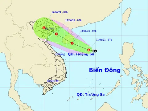Áp thấp nhiệt đới sắp mạnh thành bão, hướng đổ bộ Thái Bình - Thanh Hóa