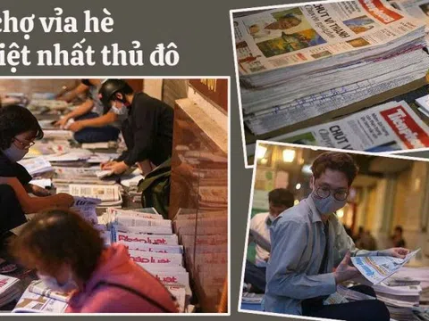 Chợ báo giấy độc nhất vô nhị ở Hà Nội: Họp từ sớm tinh mơ, tin tức n̼ó̼n̼g̼ hổi đi khắp thành phố