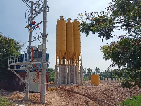 Hương Canh (Bình Xuyên - Vĩnh Phúc): Trạm trộn bê tông xây dựng trái phép trên dự án ODA