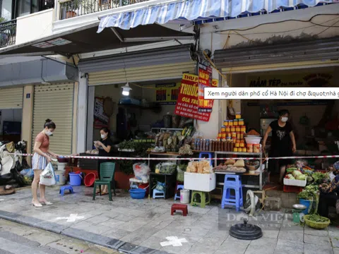 Hà Nội: Xem người dân phố cổ đi "chợ nhà giàu" trong ngày giãn cách xã hội