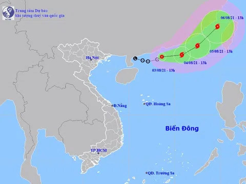 Áp thấp nhiệt đới tăng cấp gây biển động rất mạnh, sóng cao 3-5m