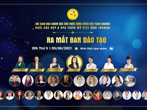 Khối Sắc đẹp & Spa thẩm mỹ Việt Nam ra mắt trực tuyến Ban đào tạo - Sự chuyên sâu trong cách chăm sóc sắc đẹp Việt