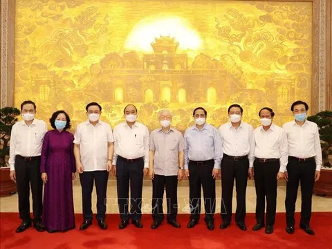 Tổng Bí thư Nguyễn Phú Trọng dự Phiên họp đầu tiên của Chính phủ nhiệm kỳ 2021- 2026