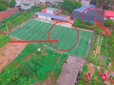 Vạn Thái (Ứng Hòa- Hà Nội):  Buông lỏng quản lý, đất nông nghiệp biến thành sân bóng, bể bơi