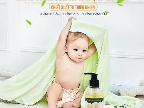 Tránh gió, chống cảm khi thời tiết chuyển mùa cho bé bằng sữa tắm gừng Baby D’or