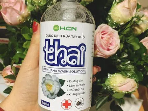 Nước rửa tay khô THAI HCN an toàn, tiện lợi, diệt vi khuẩn hiệu quả