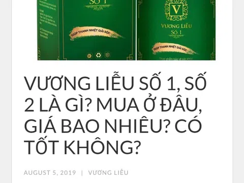 Thực phẩm bảo vệ sức khỏe Vương Liễu: Quảng cáo lừa dối người tiêu dùng?