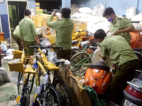 TP. Châu Đốc, An Giang: Bắt giữ lô hàng xe máy, xe điện, máy lọc không khí không có hoá đơn chứng từ