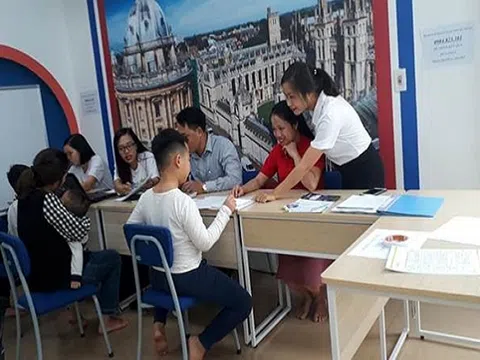 Hơn 80 học sinh tham gia sinh trắc vân tay tại Trung tâm tiếng anh Popy Vĩnh Yên 