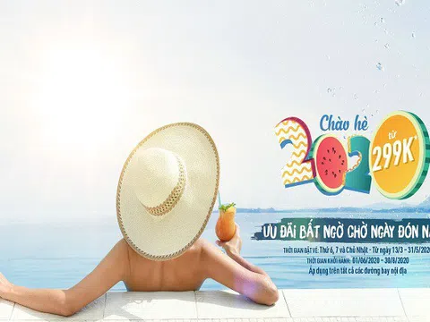 Bamboo Airways tung 'cơn lốc' vé máy bay chào hè giá ưu đãi từ 299K