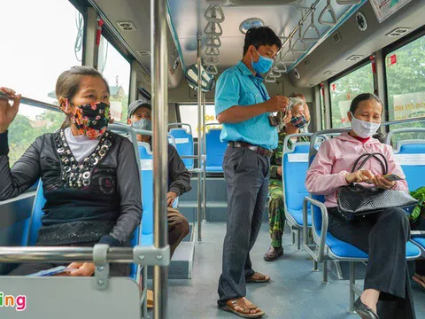 Xe buýt Hà Nội vận hành 100% công suất từ 4/5