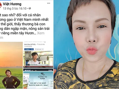 Sau nước rửa tay, Việt Hương tiếp tục chung tay giúp đỡ miền Tây chống hạn mặn