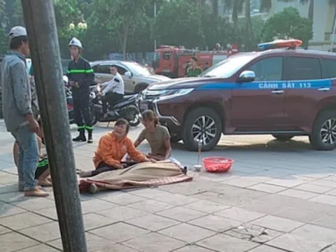 Hà Nội: Bước hụt giàn giáo, một thợ xây rơi từ tầng 5 xuống đất tử vong