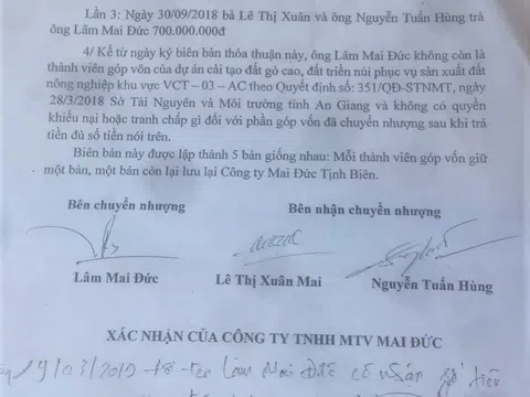 An Giang: Một giám đốc liêu xiêu vì nợ do nhượng cổ phần cho đối tác