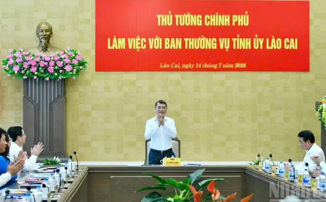 Thủ tướng Lê Minh Hưng làm việc với Lào Cai, yêu cầu thúc đẩy tăng trưởng và giải ngân đầu tư công