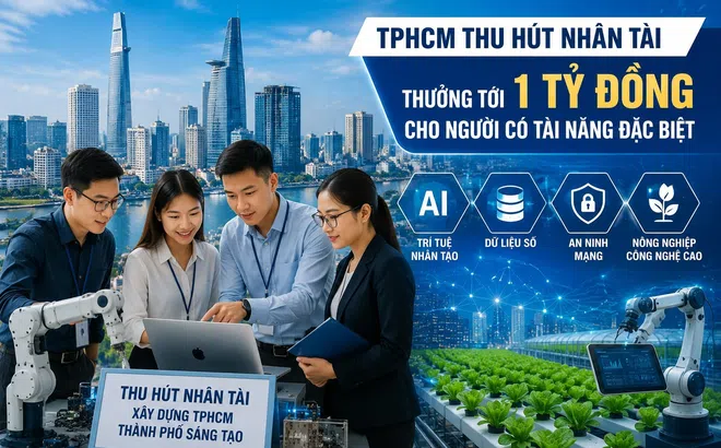 TPHCM tăng tốc săn nhân tài, thưởng đến 1 tỷ đồng cho người có tài năng đặc biệt